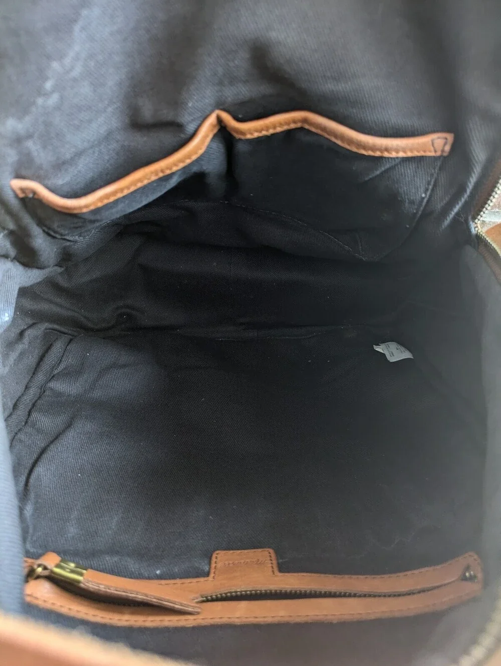 Madewell The Lorimer Leather Backpack English Saddle Brown Casual School Travel - Picture 6 of 9